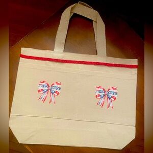 American themed tote bag handmade